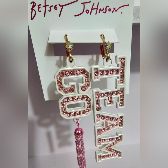 Betsey Johnson Go Team Earrings! NWT! - Picture 8 of 13